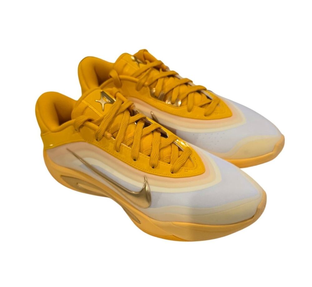 Nike A'One Leo Lights Basketball Shoes Womens 11 Yellow Gold A'ja Wilson NWOT